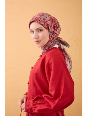 Silk Home Velora Eşarp Vintage Paisley Kırmızı