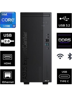 Asus Expertcenter I9 14900 D700-KA740 64GB 4tb+4tb Gt 1030 2gb W11PRO Masaüstü Bilgisayar