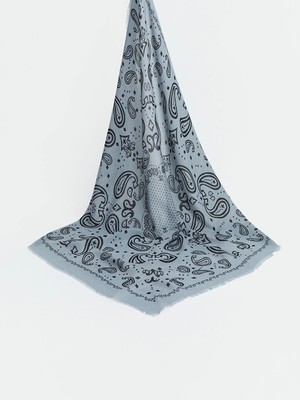 Lc Waikiki Yeni Sezon Gri Desenli Kadın Bandana