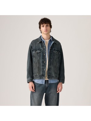 Levi's Relaxed Fıt Trucker Erkek Füme Rengi Jean Kot Ceket A5782-0132
