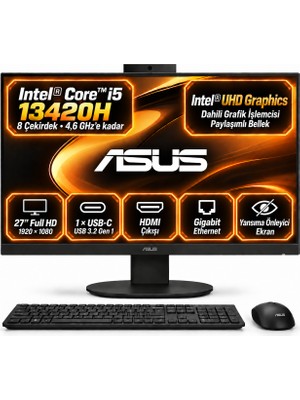 Asus V470 V470VAK-BPE0250 S12 Intel Core I5-13420H 64GB 1tb SSD 27" Fhd Windows 11 Pro All In One Bilgisayar