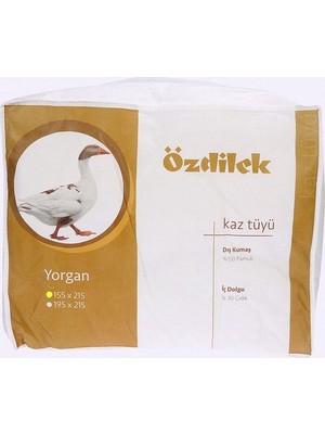 Özdilek Tek Kişilik Kaz Tüğü Yorgan 155x215 0630