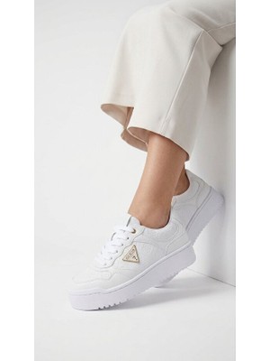 Guess Kadın Sneaker Ayakkabı Kabartma Logolu Bağcıklı Kalın Taban Günlük Casual Rahat Model Miram6 Fljmi6