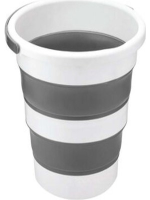 Nergis Katlanabilir Çamaşır Sepeti 19 Litre-Ayarlanabilir Katlanabilir Süzgeç - Pratik Katlanabilir Akordiyon Kova - 12 Litre