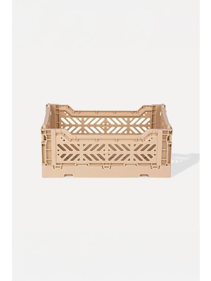 Aykasa 261710 Minibox Boulder Katlanabilir Kasa Sütlü Kahve 26 x 17 x 10 cm Dayanıklı ve Fonksiyonel