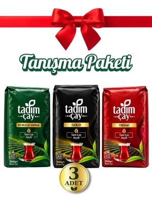 Tadım Çay Tanışma Paketi – 3 kg (Tadım Çay Gold, Tadım Çay Iki Buçuk Yaprak ve Tadım Çay Tiryaki)
