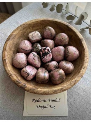 Best Bioenerji Taş Terapi Rodonit Tımbıl Doğal Taş, Doğal Rodonit Taşı.