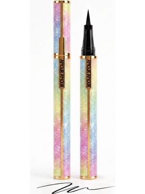 Amour Amour R Quick Dry Suya & Tere Dayanıklı Keçe Uçlu Dipliner / Eyeliner (0.8g) – Hızlı Kuruyan Kömür Karası