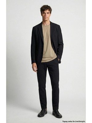 Network Navy Twill Trousers