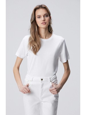 Network White Basic T-Shirt