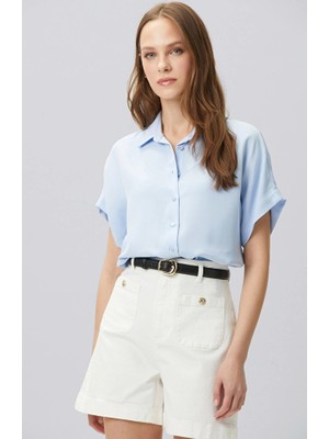 Network Light Blue Basic Shirt