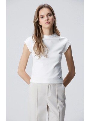 Network N-Tech White Stitch Detail Basic T-Shirt