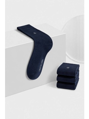 Vogel Erkek Lacivert Takım Elbise Çorabı - 3lü Set