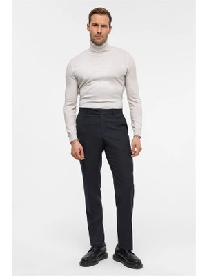 Süvari Siyah Düz Casual Pantolon