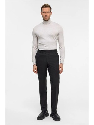 Süvari Siyah Regular Klasik Pantolon