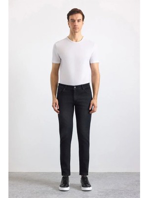 Süvari Siyah Denim Pantolon