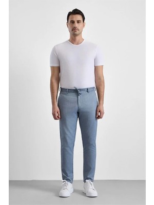 Süvari Lacivert Slim Düz Jogger Pantolon