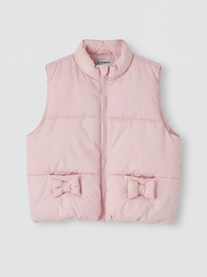 Lc Waikiki Yeni Sezon Pembe Dik Yaka Kız Çocuk Şişme Yelek