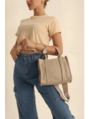 City Center Fashion Kadın Mini Tote Çanta El, Omuz ve Çapraz Çanta 00520501 CTY-LBN-9293