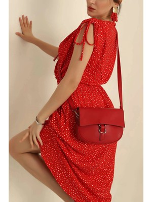 City Center Fashion Kadın Gümüş Toka Kapaklı Mıknatıs Kapama Omuz Çapraz Çanta CTY-LBN-3355