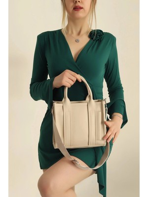 City Center Fashion Kadın Mini Tote Çanta El, Omuz ve Çapraz Çanta 00520501 CTY-LBN-9293