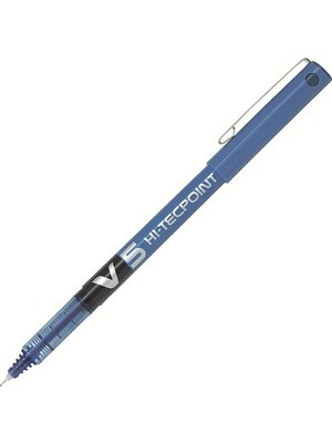 Pilot V5 Hi-Tecpoint Mavi Roller Kalem 0.5 mm 1 Adet Uzun Ömürlü Yazım İçin İdeal