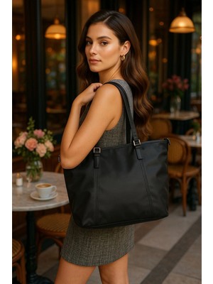 City Center Fashion Kadın Çift Askılı Büyük Omuz Çantası CTY-LBN-1197