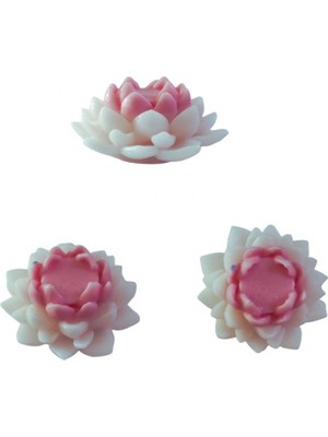 Depposite Silikon 3D Dekoratif Nilüfer Çiçeği Model Kalıp Sabun, Taş Tozu, Mum ve Beton Kalıbı 9.3x3.8 cm