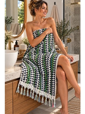 Pulse Buldan Çok Amaçlı Renkli Peştemal Banyo Havlu 95X180 cm %100 Pamuk