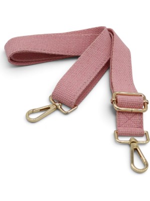 Anatolia Craft 3cm Pembe Pamuklu Ayarlanabilir Çanta Askısı, Çanta Kayışı, Çanta Sapı, Omuz Askısı 3*120CM