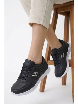 Albishoes Kadın Kışlık Mevsimlik Cilt Rahat Ortopedik Taban Günlük Esnek Kadın Sneaker Spor Ayakkabı
