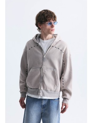 Vamos Boxy Fit Kapüşonlu Sweatshirt