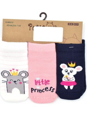 Petit Minou 3'lü Little Mouse Bebek Çorabı 2195