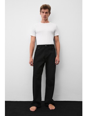 Grimelange Ryder Erkek Loose Fit Siyah Jeans