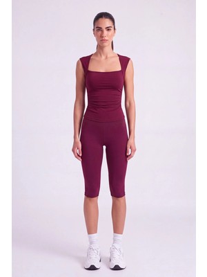 Holly Lolly Büzgü Detaylı Odaly Bluz Bordo