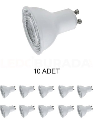 Cata CT-4215 LED Ampul GU10 Duy Günışığı (Sarı) 8W - 10LU Paket