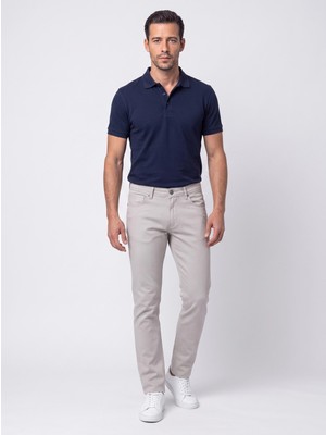 White Stone Gri Regular Fit Erkek Chino Pantolon