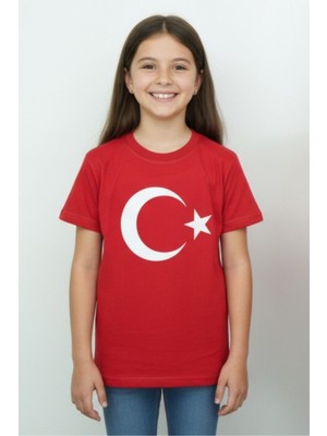 Crassi Kız ve Erkek Çocuk T-Shirt Türk Bayraklı