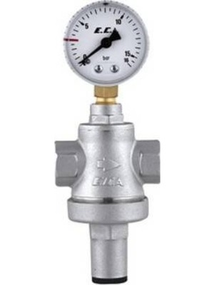 E.C.A. E.C.A 1" Manometreli Pistonlu Basınç Düşürücü Valf Yüksek Dayanıklılık 602111042