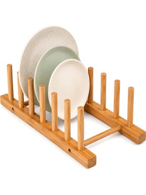 Efnaz Style 2pcs Bambu - Ahşap Tezgah Üstü Tabaklık - Bulaşıklık