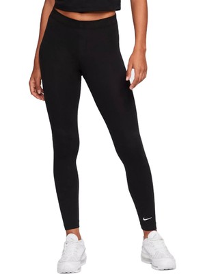 Nike CT0739-010 Kadın Sportswear Tayt Yüksek Belli Rahat Tasarım Siyah Renk S Beden