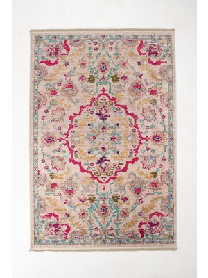 Efta Halı 4 M2 (160X230 Cm) Dijital Baskı Halı Karma Serisi 2 Renkli Desen Karışımı Makinede Yıkanabilir Kaymaz Deri Tabanlı