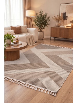 Melaris Halı Modern Bukle Halı Loop Dokuma Bukleli Oturma Odası Halısı Salon Mutfak Halısı