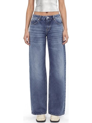 Hiccup Kadınlar Squalo Kadın Pantolon Orta Mavi Denim