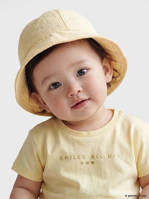 Lc Waikiki Yeni Sezon Sarı Erkek Bebek Bucket Şapka