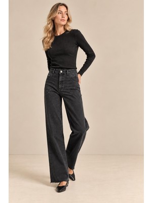 Alexander Gardi Yüksek Bel Wide Leg Jean
