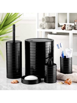 Bahometr 5 Li Lüx Banyo Seti Kullanışlı Sağlam Şık Banyo Seti SYH-MA014