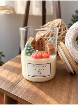 Ayn-ı Safa Atelier Bambu Kapaklı Dekoratif Sonbahar Soya Mumu