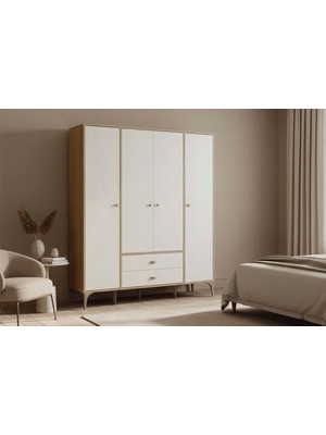 Doressa Haven Wood 4 Kapılı Gardırop