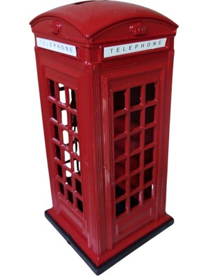 Dünyadan Hediyeler London Telefon Kulübesi Metal Kumbara Küçük Boy 12X6CM